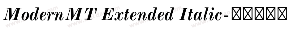 ModernMT Extended Italic字体转换
